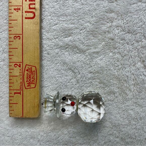 Timeless Treasures Snowman Figurine Cut Crystal Ornament Christmas Holiday Decor - Picture 7 of 11
